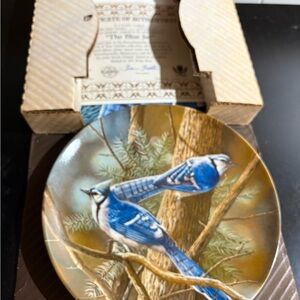 Knowles Collector's Plate - Blue Jay Design